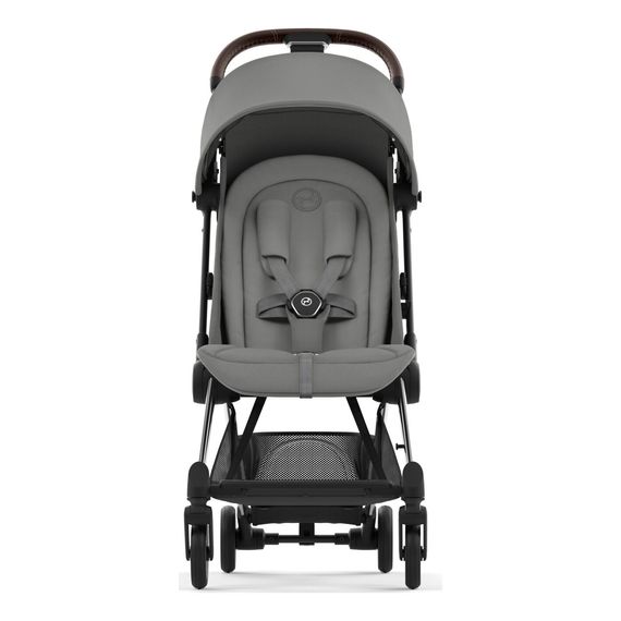 Cybex Coya kompaktní sportovní kočárek, Kolor materiału: Mirage Grey, Kolor ramy: Chrome Dark Brown, 6 zdjęcie