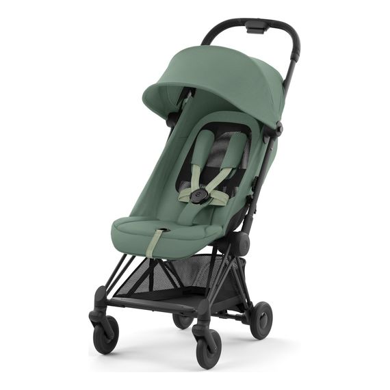 Cybex Coya kompaktní sportovní kočárek, Kolor materiału: Leaf Green, Kolor ramy: Matt Black, 6 zdjęcie