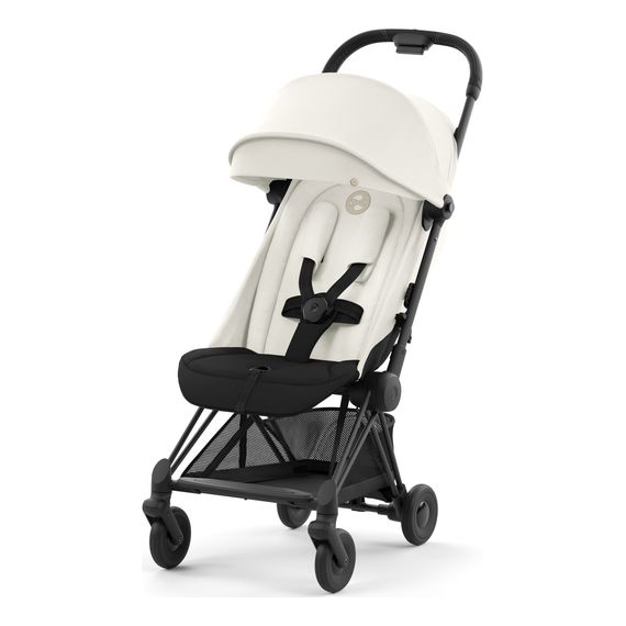 Cybex Coya kompaktní sportovní kočárek, Kolor materiału: Off white, Kolor ramy: Matt Black