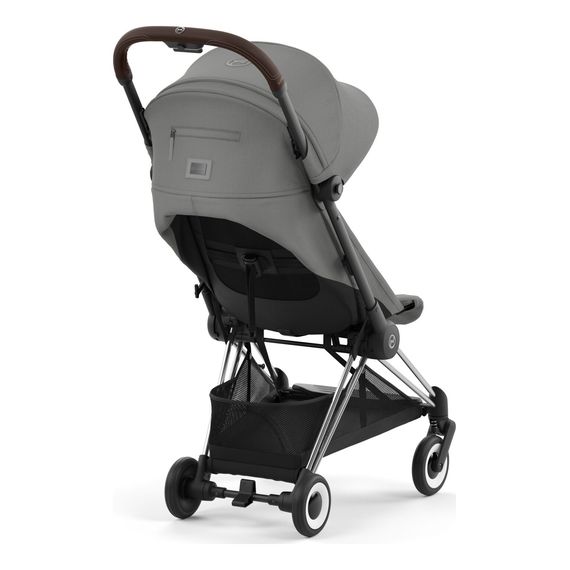 Cybex Coya kompaktní sportovní kočárek, Kolor materiału: Mirage Grey, Kolor ramy: Chrome Dark Brown, 8 zdjęcie