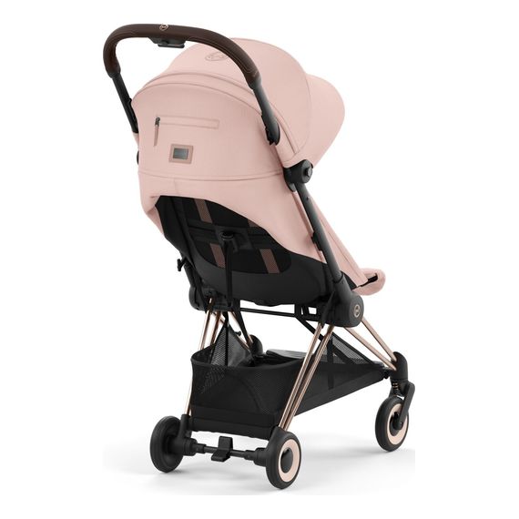 Cybex Coya kompaktní sportovní kočárek, Kolor materiału: Peach Pink, Kolor ramy: Rosegold, 8 zdjęcie