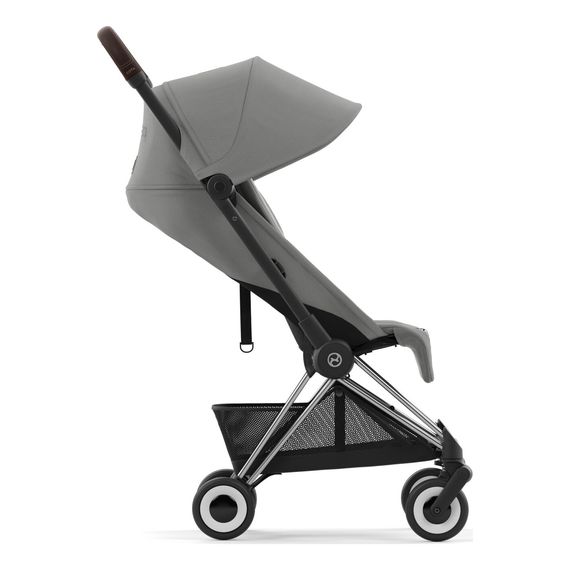 Cybex Coya kompaktní sportovní kočárek, Kolor materiału: Mirage Grey, Kolor ramy: Chrome Dark Brown, 9 zdjęcie