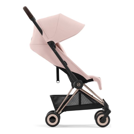 Cybex Coya kompaktní sportovní kočárek, Kolor materiału: Peach Pink, Kolor ramy: Rosegold, 9 zdjęcie