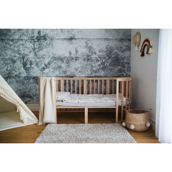 Waldin oválná postýlka 7v1 s matrací Natural, Rodzaj: owalne, Kolor: Natural, 18 zdjęcie