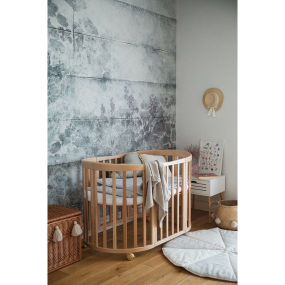 Waldin oválná postýlka 7v1 s matrací Natural, Rodzaj: owalne, Kolor: Natural, 20 zdjęcie