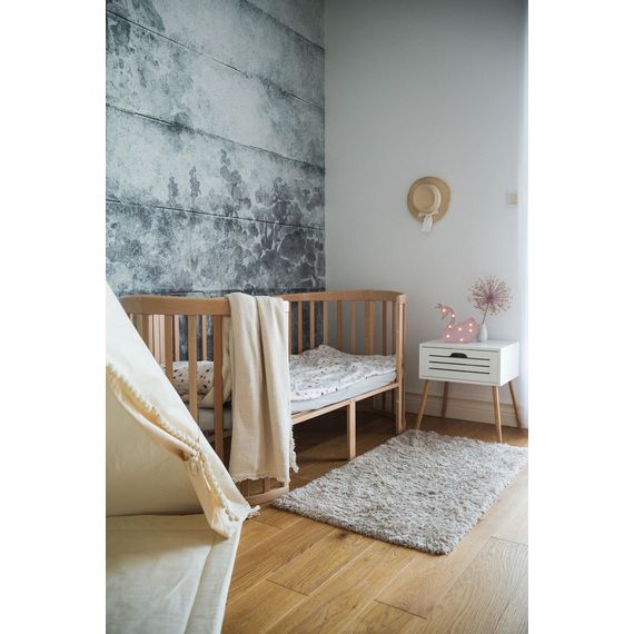 Waldin oválná postýlka 7v1 s matrací Natural, Rodzaj: owalne, Kolor: Natural, 22 zdjęcie