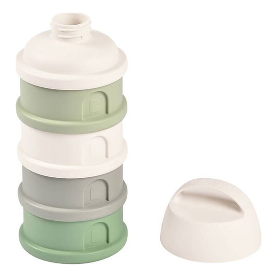 Beaba dávkovače sušeného mléka 4 komory Cotton white/Sage green, Kolor: white/sage green, 4 zdjęcie