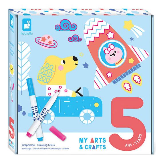 Janod Kreativní sada Obkreslovačky My arts & crafts 5+