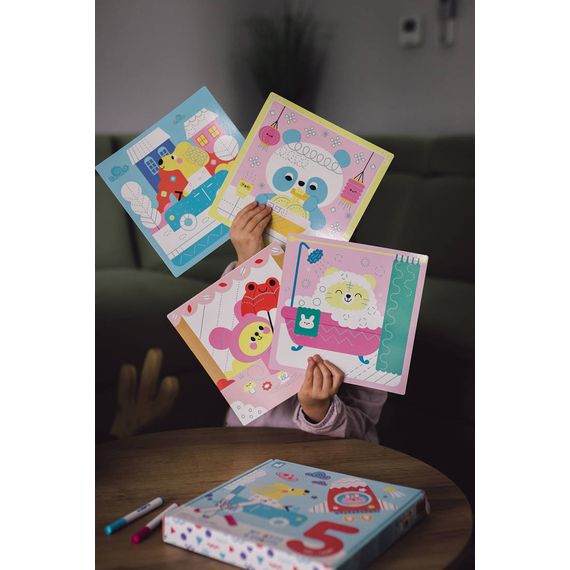 Janod Kreativní sada Obkreslovačky My arts & crafts 5+, 7 zdjęcie