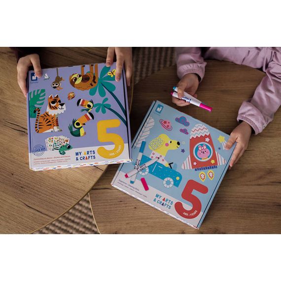 Janod Kreativní sada Obkreslovačky My arts & crafts 5+, 13 zdjęcie