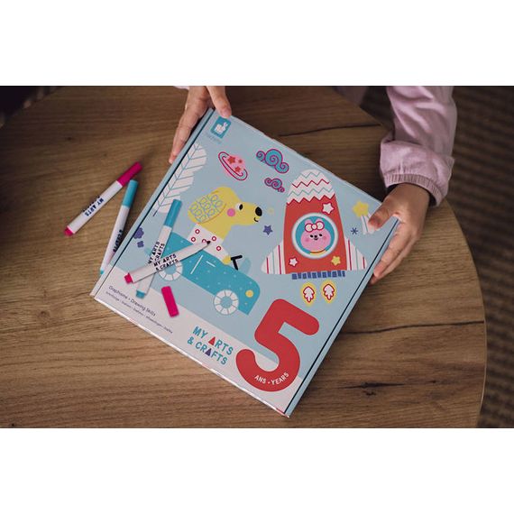 Janod Kreativní sada Obkreslovačky My arts & crafts 5+, 14 zdjęcie