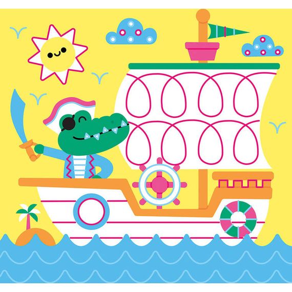 Janod Kreativní sada Obkreslovačky My arts & crafts 5+, 19 zdjęcie