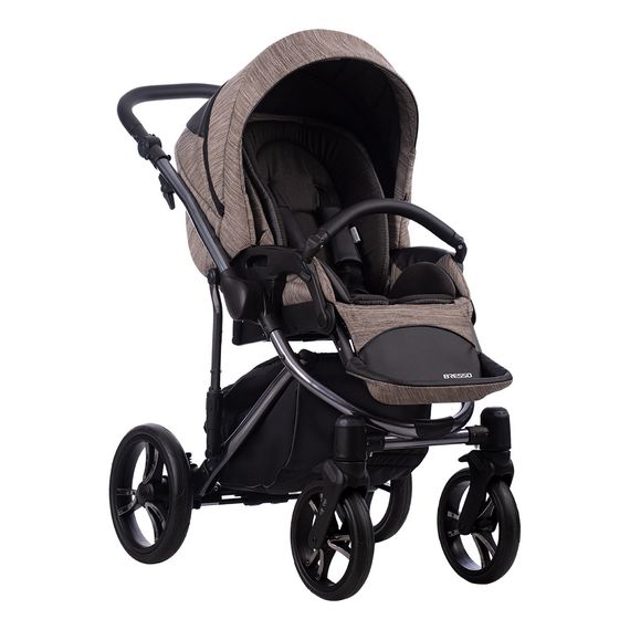 Bebetto Bresso Premium Class 2-in-1 Pushchair, Kolekcja: Premium Class, Kolor: Dark 01, image , 8 image