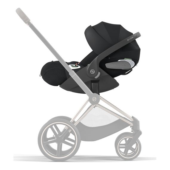 Cybex Cloud T i-Size s bází T - otočná autosedačka pro novorozence (45 - 87 cm | 0 - 13 kg | 0 - 2 roky), Baza: Cybex base T, Kolor: Plus Sepia Black, 9 zdjęcie