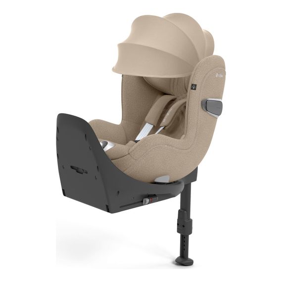 Cybex Sirona T i-Size - Rotating Toddler Car Seat (45-105 cm | 0-18 kg | Birth to 4 Years), Kolor: Plus Cozy Beige, image , 9 image