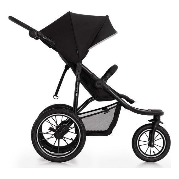 Kinderkraft Helsi - trójkołowy wózek do biegania, Kolor materiału: Deep Black, 3 zdjęcie