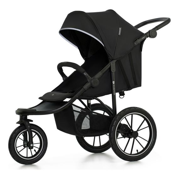 Kinderkraft Helsi - trójkołowy wózek do biegania, Kolor materiału: Deep Black, 5 zdjęcie