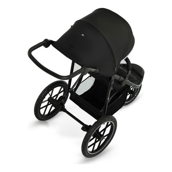 Kinderkraft Helsi - trójkołowy wózek do biegania, Kolor materiału: Deep Black, 6 zdjęcie
