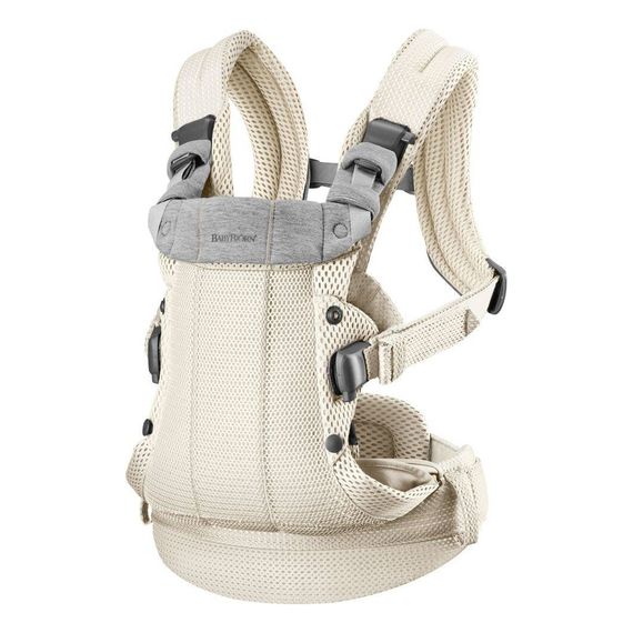 BabyBjorn Harmony nosítko 3D Mesh Cream, Rodzaj: nosidełko, Kolor: Cream, 7 zdjęcie