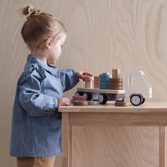 Kids Concept nákladní auto s přívěsem třídič Aiden, 2 zdjęcie