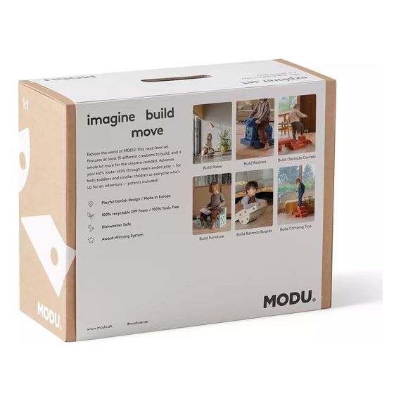 MODU Explorer set kreativní stavebnice pro rozvoj hrubé motoriky mátový, 7 zdjęcie