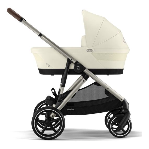 Cybex Gazelle S kombinovaný kočárek 2v1 - hluboká korba + sportovní sedadlo, Rodzaj wózka: głęboko-spacerowy, Kolor materiału: Seashell Beige, Kolor ramy: Taupe, 16 zdjęcie