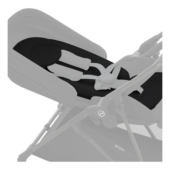 Cybex Newborn Nest Black black, Kolor materiału: Black, 4 zdjęcie