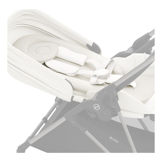 Cybex Newborn Nest Black black, Kolor materiału: White, 4 zdjęcie