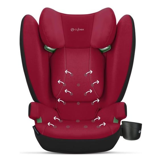 Cybex Solution B i-fix - autosedačka pro větší děti (15–36 kg | 3–12 let), Kolor: Dynamic Red, 5 zdjęcie