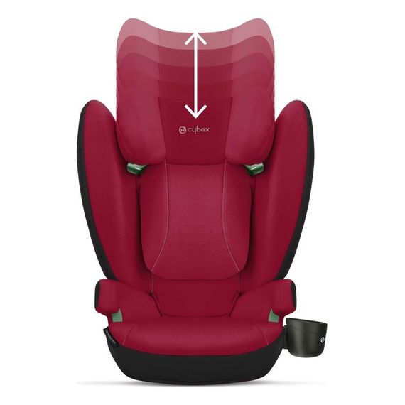 Cybex Solution B i-fix - autosedačka pro větší děti (15–36 kg | 3–12 let), Kolor: Dynamic Red, 6 zdjęcie