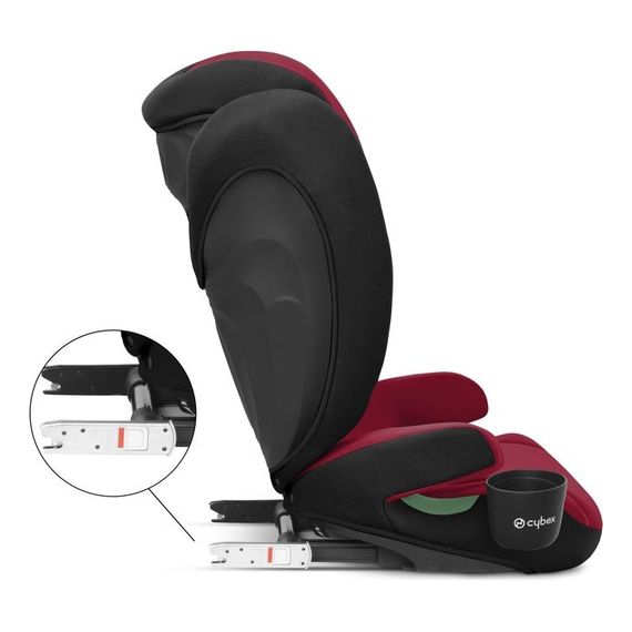 Cybex Solution B i-fix - autosedačka pro větší děti (15–36 kg | 3–12 let), Kolor: Dynamic Red, 7 zdjęcie
