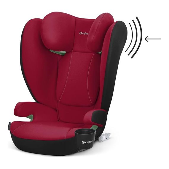 Cybex Solution B i-fix - autosedačka pro větší děti (15–36 kg | 3–12 let), Kolor: Dynamic Red, 8 zdjęcie