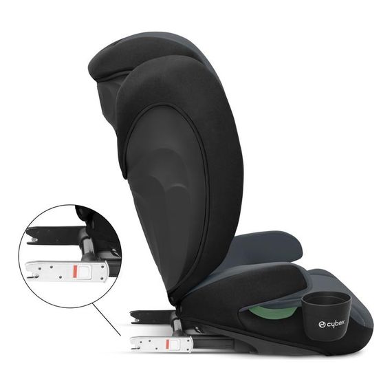 Cybex Solution B i-fix - autosedačka pro větší děti (15–36 kg | 3–12 let), Kolor: Steel Grey, 7 zdjęcie