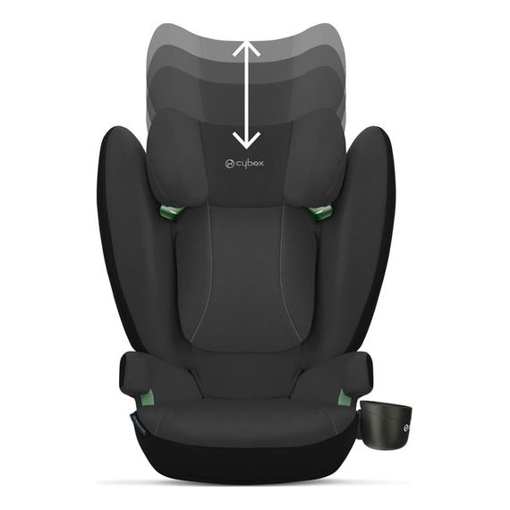 Cybex Solution B i-Fix - High Back Booster Seat (15-36 kg | 3-12 Years), Kolor: Volcano Black, image , 7 image