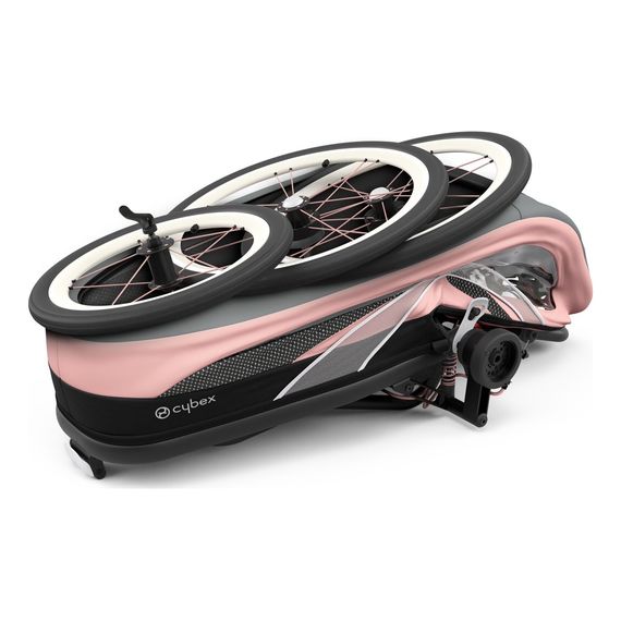 Cybex Zeno rám Black - Black, Kolor ramy: Black - Pink, 3 zdjęcie