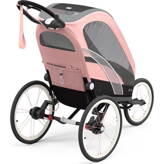 Cybex Zeno sedačka All Black, Kolekcja: Comfort, Kolor materiału: Silver Pink, 9 zdjęcie