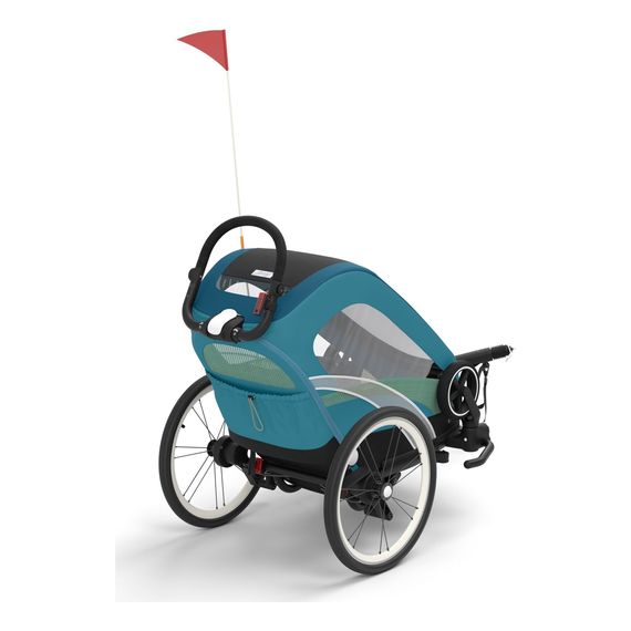Cybex Zeno Bike – cyklopřívěs 2v1, Kolor materiału: Maliblue, 6 zdjęcie