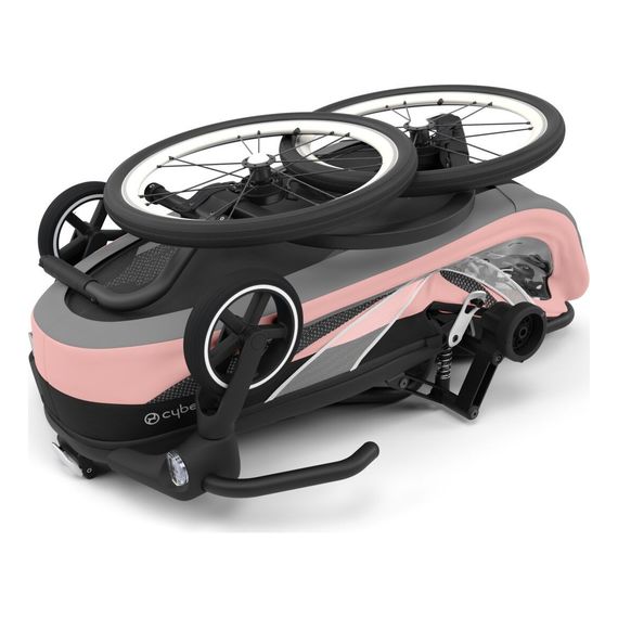 Cybex Zeno Bike – cyklopřívěs 2v1, Kolor materiału: Silver Pink, 5 zdjęcie