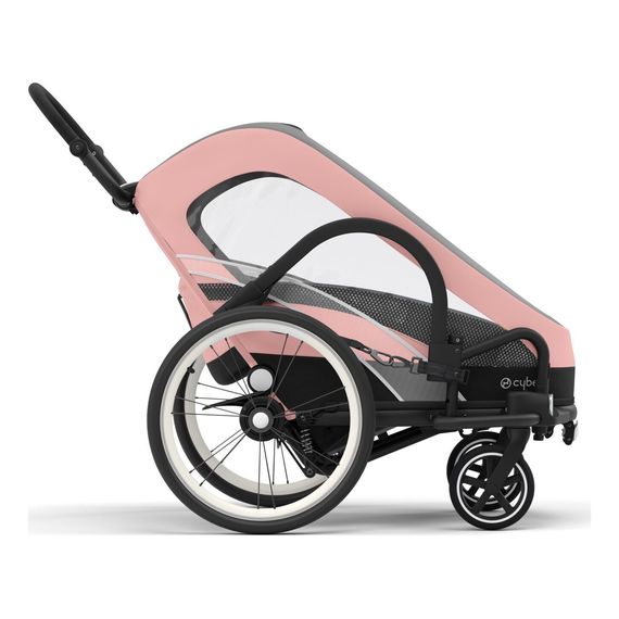 Cybex Zeno Bike – cyklopřívěs 2v1, Kolor materiału: Silver Pink, 9 zdjęcie