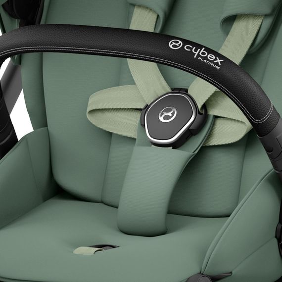 Cybex Mios 3.0 sportovní kočárek, Rodzaj wózka: spacerowy, Kolekcja: Comfort, Kolor materiału: Leaf Green, Kolor ramy: Chrome Black, 5 zdjęcie