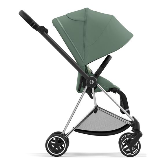 Cybex Mios 3.0 sportovní kočárek, Rodzaj wózka: spacerowy, Kolekcja: Comfort, Kolor materiału: Leaf Green, Kolor ramy: Chrome Black, 9 zdjęcie