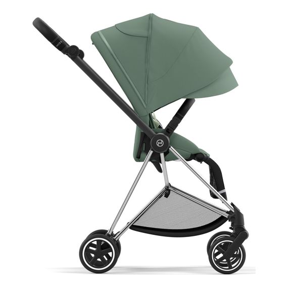 Cybex Mios 3.0 sportovní kočárek, Rodzaj wózka: spacerowy, Kolekcja: Comfort, Kolor materiału: Leaf Green, Kolor ramy: Chrome Black, 10 zdjęcie
