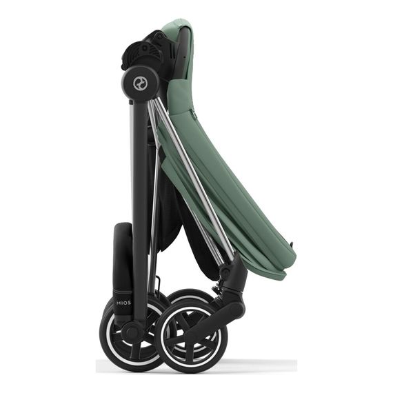 Cybex Mios 3.0 sportovní kočárek, Rodzaj wózka: spacerowy, Kolekcja: Comfort, Kolor materiału: Leaf Green, Kolor ramy: Chrome Black, 11 zdjęcie