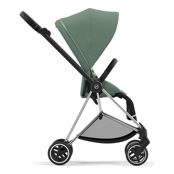 Cybex Mios 3.0 sportovní kočárek, Rodzaj wózka: spacerowy, Kolekcja: Comfort, Kolor materiału: Leaf Green, Kolor ramy: Chrome Black, 12 zdjęcie