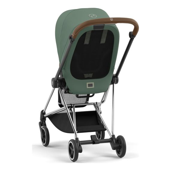 Cybex Mios 3.0 - Compact Premium Pushchair (Birth - 22 kg), Rodzaj: spacerowy, Kolekcja: Comfort, Kolor: Leaf Green, Kolor ramy: Chrome Brown, image , 5 image