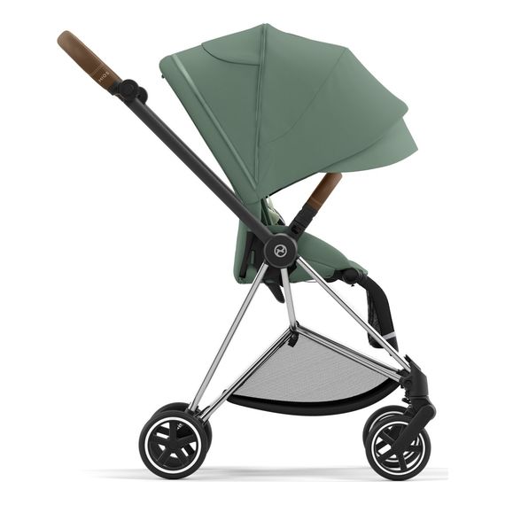 Cybex Mios 3.0 - Compact Premium Pushchair (Birth - 22 kg), Rodzaj: spacerowy, Kolekcja: Comfort, Kolor: Leaf Green, Kolor ramy: Chrome Brown, image , 8 image