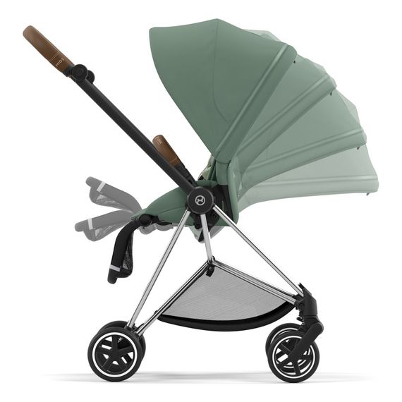 Cybex Mios 3.0 - Compact Premium Pushchair (Birth - 22 kg), Rodzaj: spacerowy, Kolekcja: Comfort, Kolor: Leaf Green, Kolor ramy: Chrome Brown, image , 11 image