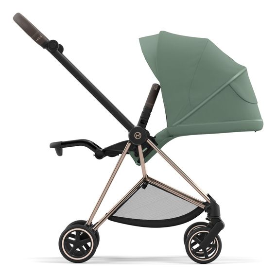 Cybex Mios 3.0 - Compact Premium Pushchair (Birth - 22 kg), Rodzaj: spacerowy, Kolekcja: Comfort, Kolor: Leaf Green, Kolor ramy: Rosegold, image , 5 image