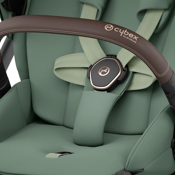 Cybex Mios 3.0 - Compact Premium Pushchair (Birth - 22 kg), Rodzaj: spacerowy, Kolekcja: Comfort, Kolor: Leaf Green, Kolor ramy: Rosegold, image , 6 image