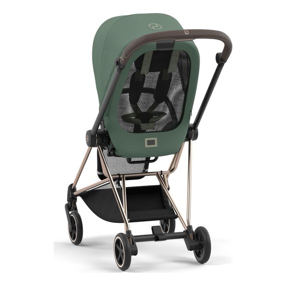 Cybex Mios 3.0 - Compact Premium Pushchair (Birth - 22 kg), Rodzaj: spacerowy, Kolekcja: Comfort, Kolor: Leaf Green, Kolor ramy: Rosegold, image , 9 image